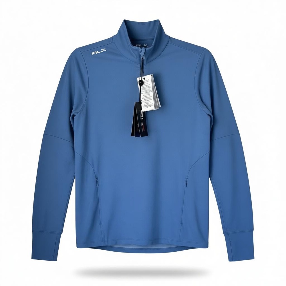 RLX Ralph Lauren Women’s Size Medium Golf 1/4 Zip Pullover Long Sleeve Blue NWT